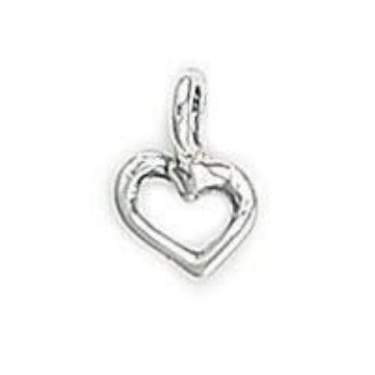 Picture of Sterling Silver Heart Outline Charm 7mm