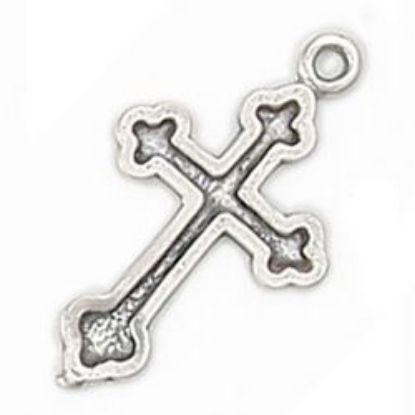 Picture of Sterling Silver Machine Cast Cross, 21mm