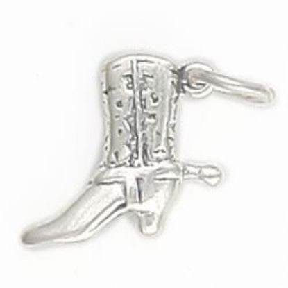 Picture of Sterling Silver Cowboy Boot 3D Charm
