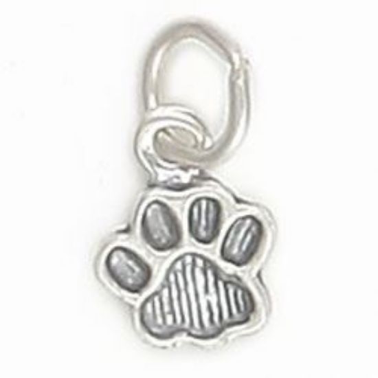 Picture of Sterling Silver Paw Print Charm