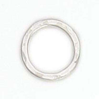 Picture of Sterling Silver Round Hammered Link, 10mm, JBB Finding