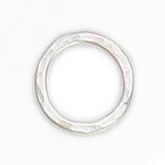 Picture of Sterling Silver Round Hammered Link, 10mm, JBB Finding