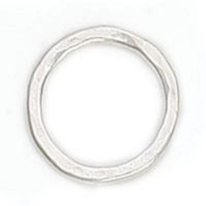 Picture of Sterling Silver Round Hammered Link, 13mm, JBB Finding