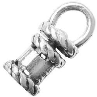 Picture of Sterling Silver Revolving Crimp End Cap, 3mm, JBB Finding