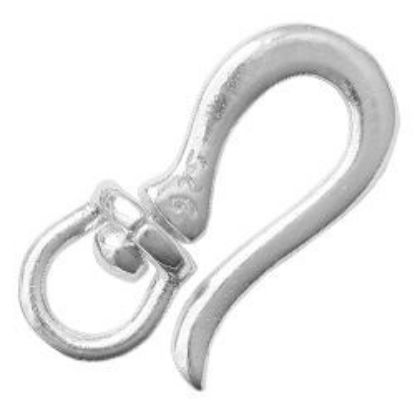 Picture of Sterling Silver Revolving Hook Clasp, 8x17mm, JBB Finding