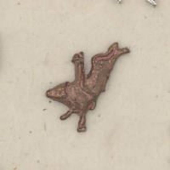 Picture of Red Bronze Mini Bull Rider Rodeo Cast, 14x9mm