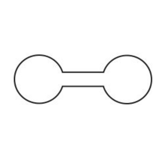 Picture of Adhesive Tags 1 3/8x 1/2" Round 1000/Box