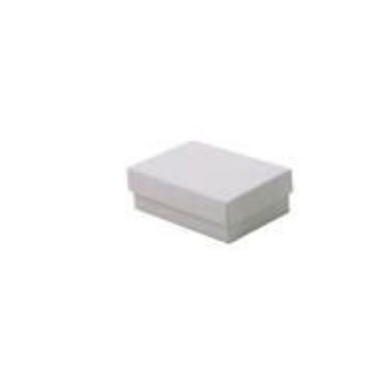 Picture of White Cotton Filled Gift Box 3 1/16 x 2 1/8 x 1 Inch