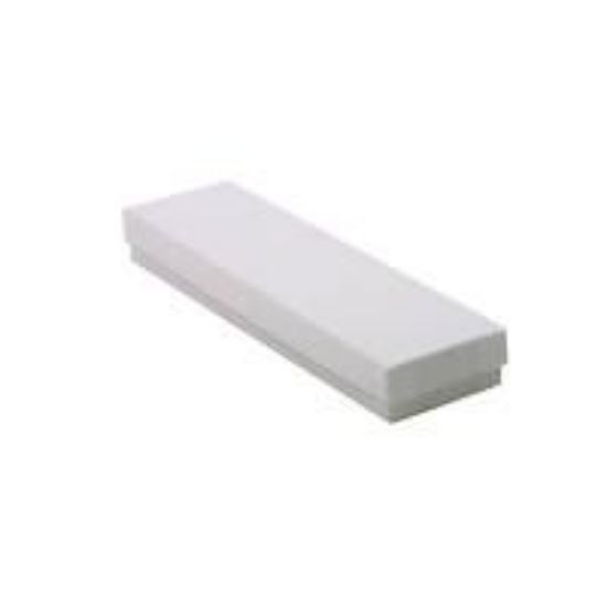 Picture of White Cotton Filled Gift Box 8 x 2 x 7/8 Inch