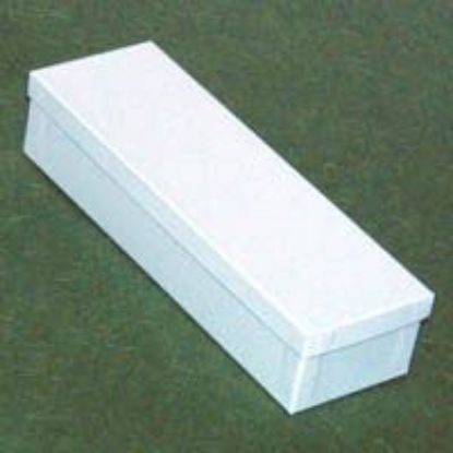 Picture of White Cotton Filled Gift Box 9 3/4 x 3 x 2 Inch