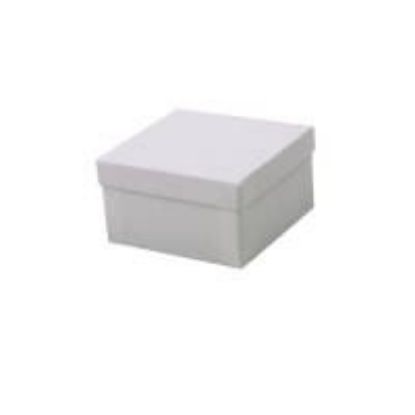 Picture of White Cotton Filled Gift Box 3 1/2 x 3 1/2 x 2 Inch