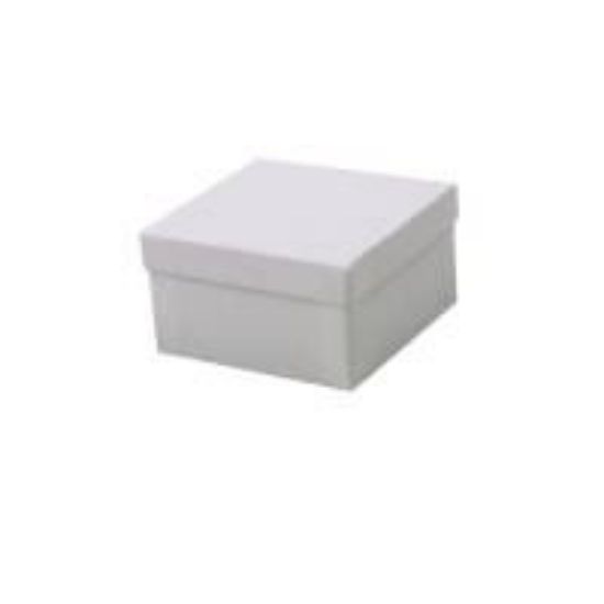 Picture of White Cotton Filled Gift Box 3 1/2 x 3 1/2 x 2 Inch