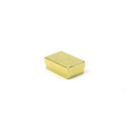 Picture of Gold Cotton Filled Gift Box 2 1/2 x 1 1/2 x 7/8 Inch