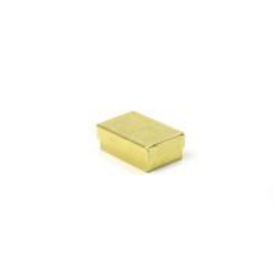 Picture of Gold Cotton Filled Gift Box 2 1/2 x 1 1/2 x 7/8 Inch
