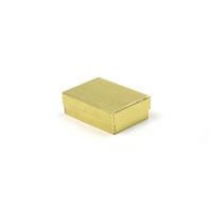 Picture of Gold Cotton Filled Gift Box 3 1/16 x 2 1/8 x 1 Inch