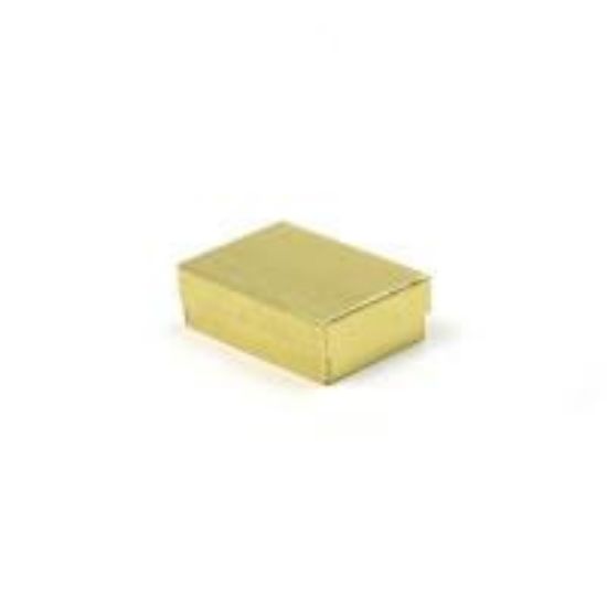 Picture of Gold Cotton Filled Gift Box 3 1/16 x 2 1/8 x 1 Inch