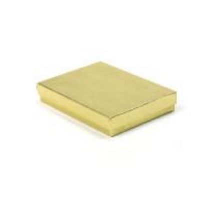Picture of Gold Cotton Filled Gift Box 5 1/4 x 3 3/4 x 7/8 Inch
