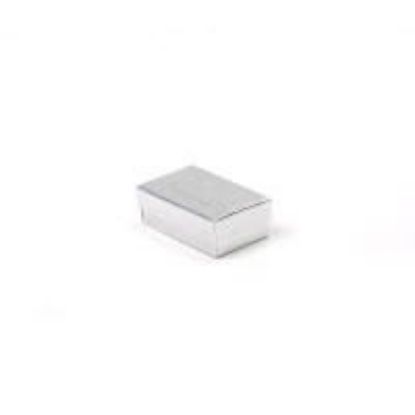 Picture of Silver Cotton Filled Gift Box 2 1/2 x 1 1/2 x 7/8 Inch