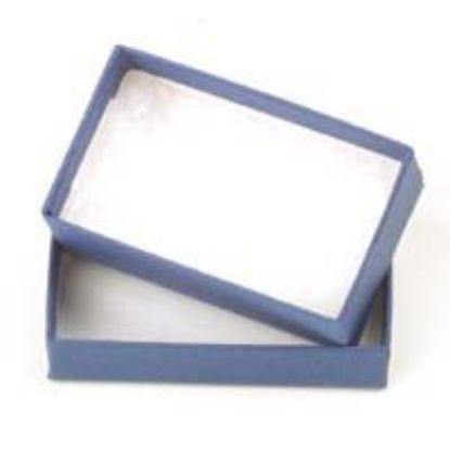 Picture of Navy Blue Cotton Filled Gift Box 2 1/2 x 1 1/2 x 7/8 Inch
