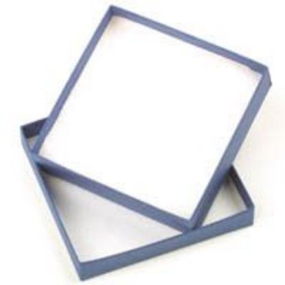 Picture of Navy Blue Cotton Filled Gift Box 3 1/2 x 3 1/2 x 1 Inch