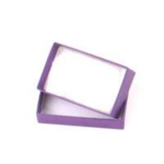 Picture of Purple Cotton Filled Gift Box 2 1/2 x 1 1/2 x 7/8 Inch