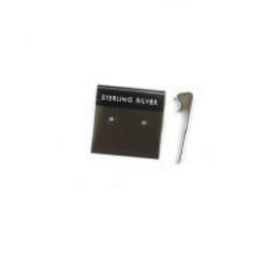 Picture of Plastic Earring Card with "Sterling Silver", 1" x 1", Sold per pkg of 50