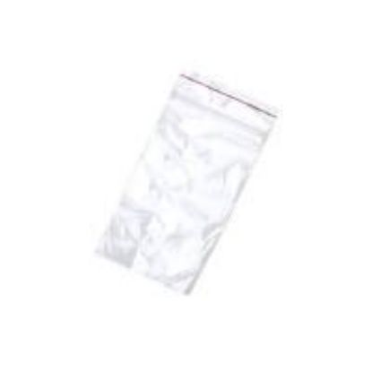 Picture of Minigrip Premium Red Line Reclosable Zipper Bags, 2 Mil, 3" x 5", Sold per pkg of 100