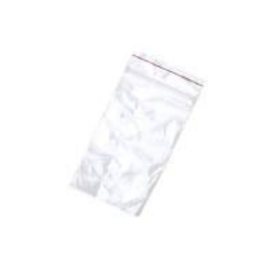 Picture of Minigrip Premium Red Line Reclosable Zipper Bags, 2 Mil, 3" x 5", Sold per pkg of 100