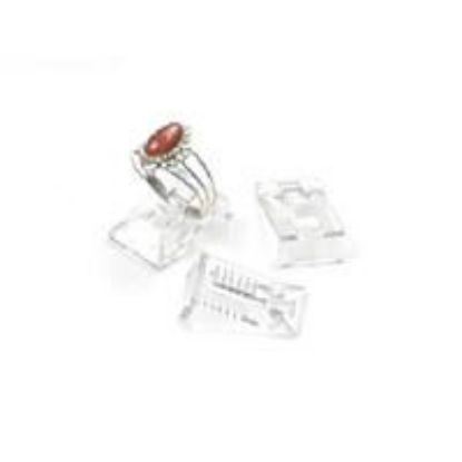 Picture of Clear Acrylic Single Ring Clip Display, 5/8" L x 1-3/8" W x 1/4" D, Sold individually, Imported