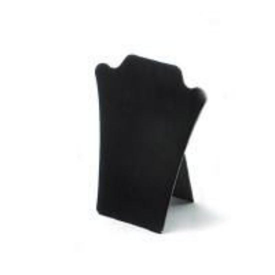 Picture of Enchanted Black Flocked Necklace Display with Easel, 8-1/2" W x 6-5/8" H, Sold Individually, Made in the USA