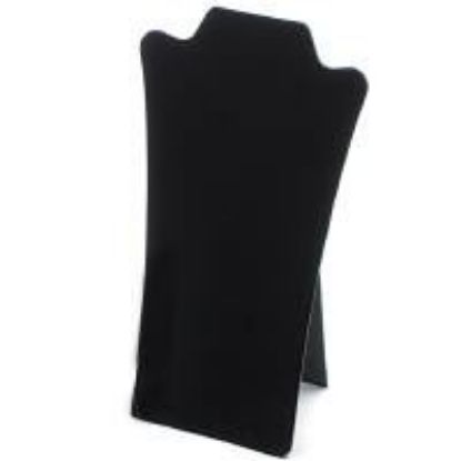 Picture of Enchanted Black Flocked Necklace Display with Easel, 7-5/8" W x 13-1/2" H, Sold Individually, Made in the USA