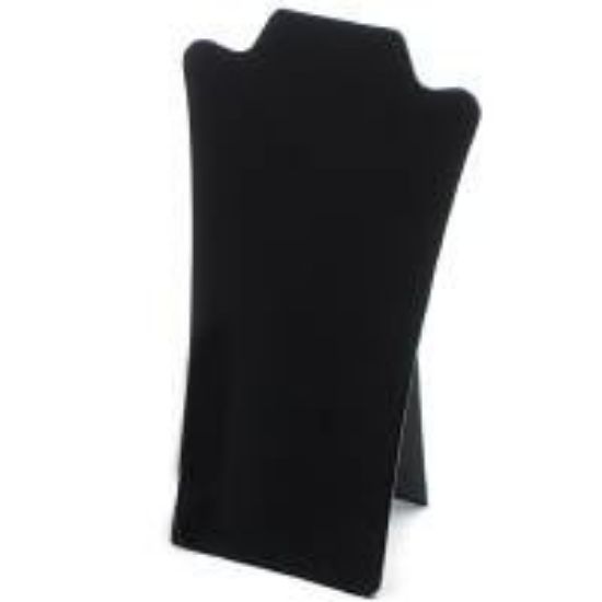 Picture of Enchanted Black Flocked Necklace Display with Easel, 7-5/8" W x 13-1/2" H, Sold Individually, Made in the USA