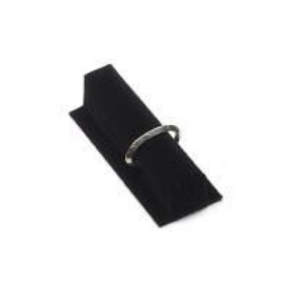 Picture of Enchanted Black Velour Bracelet Bar Display with Base Short, 7-1/2" L x 3-1/8" W x 2-1/2" D, Sold individually, Made in the USA