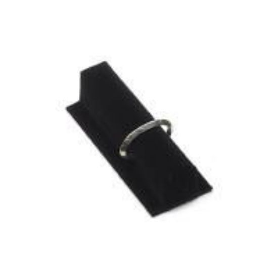 Picture of Enchanted Black Velour Bracelet Bar Display with Base Short, 7-1/2" L x 3-1/8" W x 2-1/2" D, Sold individually, Made in the USA