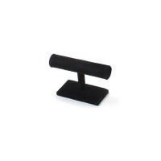 Picture of Black Velvet Round Shaped Single T-Bar Display, 7-1/2" W  x 5"H, Sold individually, Imported