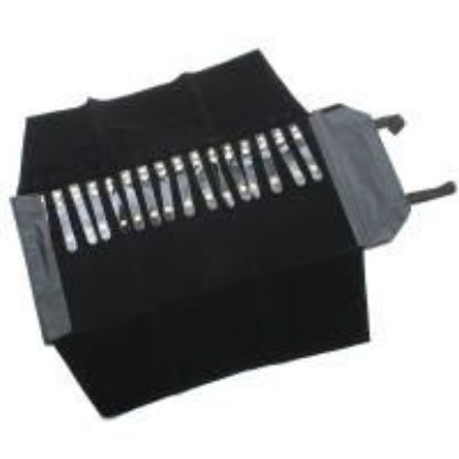 Picture of Black Vinyl Jewelry Roll, 16 Snaps, 22" W x 11" H, Sold individually, Imported