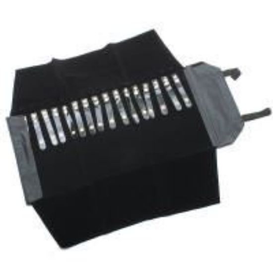 Picture of Black Vinyl Jewelry Roll, 16 Snaps, 22" W x 11" H, Sold individually, Imported