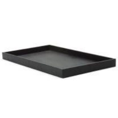 Picture of Black Vinyl Textured Quality Jewelry Tray, 14-5/8" x 8-1/4" x 1" H