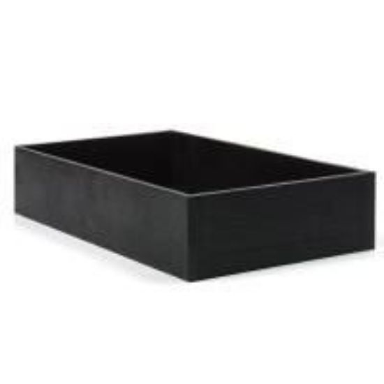 Picture of Black Vinyl Textured Quality Jewelry Tray, 14-5/8" x 8-1/4" x 3" H