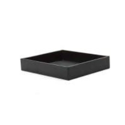 Picture of Black Vinyl Textured Quality Half Size Jewelry Tray, 7-1/4" x 8-1/4" x 1-1/2" H