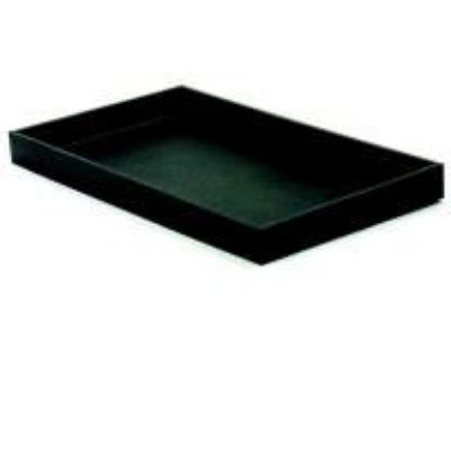 Picture of Black Vinyl Textured Bargain Jewelry Tray, 14-5/8" x 8-1/4" x 1-1/4" H