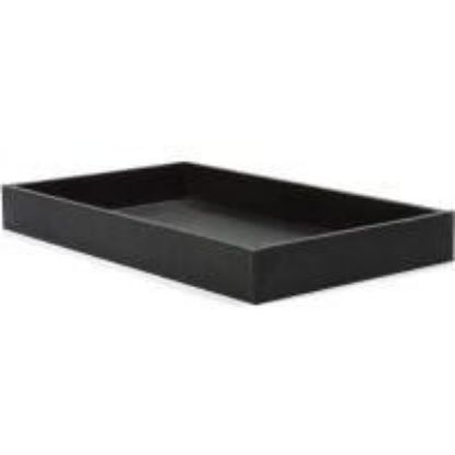 Picture of Black Vinyl Textured Bargain Jewelry Tray, 14-5/8" x 8-1/4" x 1-1/2" H