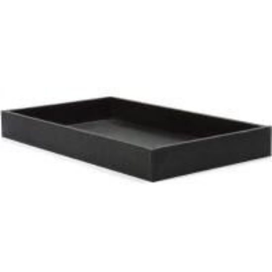 Picture of Black Vinyl Textured Bargain Jewelry Tray, 14-5/8" x 8-1/4" x 1-1/2" H