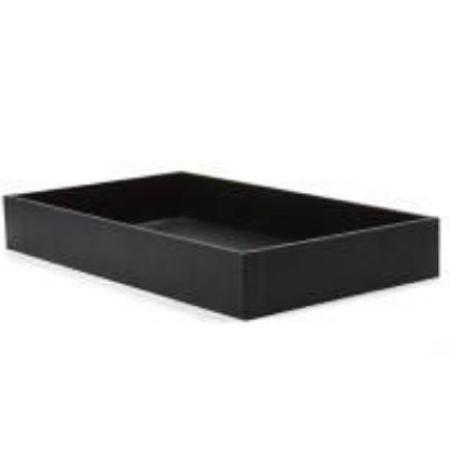 Picture of Black Vinyl Textured Bargain Jewelry Tray, 14-5/8" x 8-1/4" x 2" H