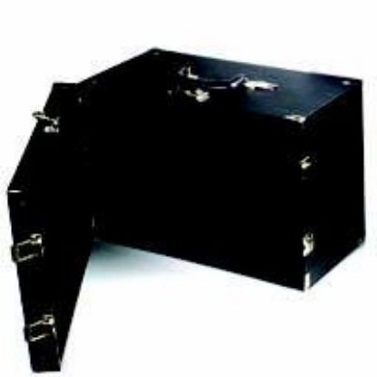 Picture of Enchanted High Quality Black Vinyl Wood Jewelry Carry Case, 16" L x 9-1/2" W x 10" H