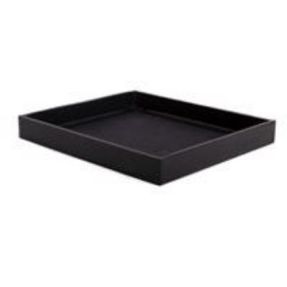Picture of Enchanted Black Leatherette Textured Bargain Jewelry Tray,  7-1/4" L x 8-1/4" W x 1" H