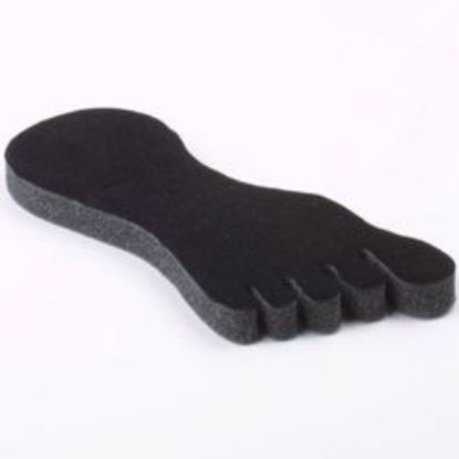 Picture of Enchanted Black Flocked Foam Toe Ring Pad, 25 Straight Ring Slots, Sold individually, Made in the USA