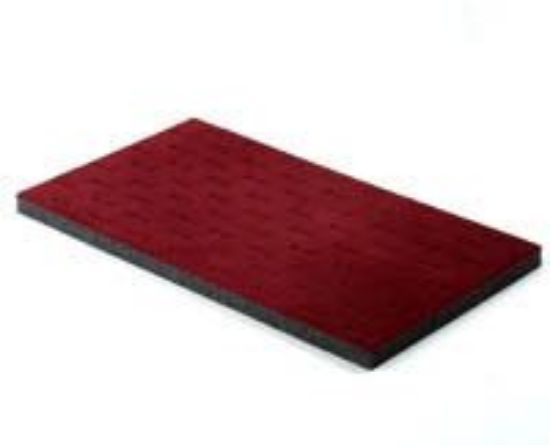 Picture of Enchanted Burgundy Flocked Foam Ring Display Tray Insert, 72 Stagger Ring Slots, 14-1/8" L x 7-5/8" W x 5/8" D, Sold individually, Made in the USA