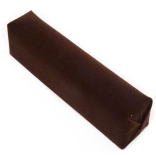 Picture of Enchanted Brown Velour Bracelet Bar Display with No Base Short, 7-1/2" L x 1-7/8" W x 2-1/4" D, Sold individually, Made in the USA