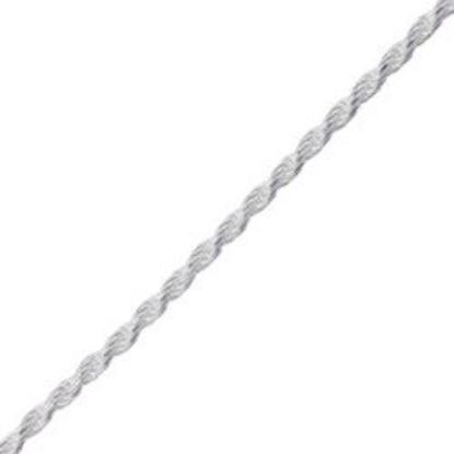 Picture of Sterling Silver French Rope Die Cut 1mm Chain, 16" Length, Made in Italy